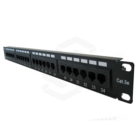 PATCH PANEL CAT5E 24 PUERTOS