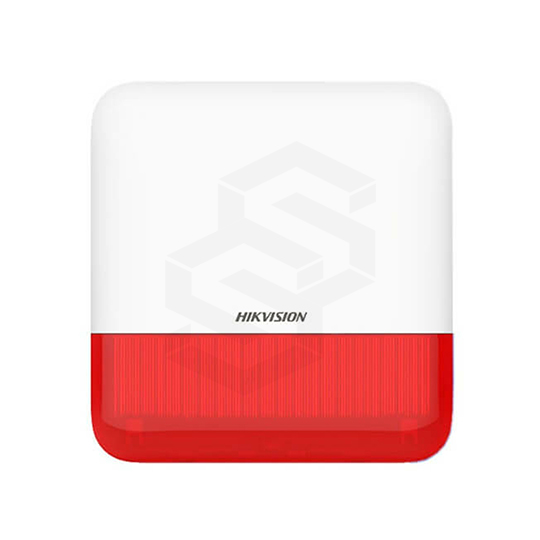 SIRENA INALAMBRICA EXTERIOR CON LUZ ROJA HIKVISION