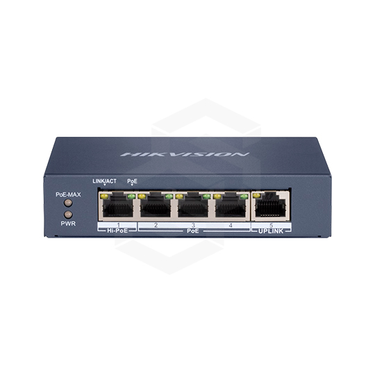 SWITCH POE 3 CH 10/100/1000MB + 1 HI-POE 10/100/1000MB + 1 SFP NO ADMINISTRABLE