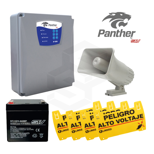 1 PT-PANTHER9000-RF + 1  PA-SIRENA +1 ST-12V-4AMP + 4 PT-LTS