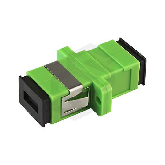 ADAPTADOR SC/APC MONOMODO SÍMPLEX CON MARCO. EMBALAJE EN BLÍSTER.