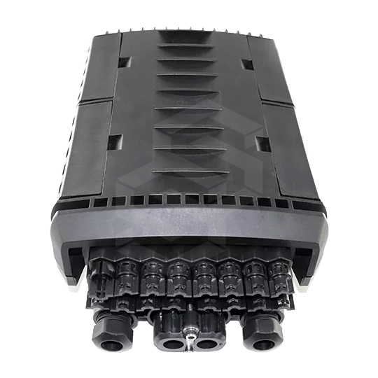 CAJA DE TERMINACIÓN FTTH 16 PUERTOS IP68 SPLITTER 1X16 SC/APC 16 ADAPTADORES SC/APC 4 BANDEJAS DE EM