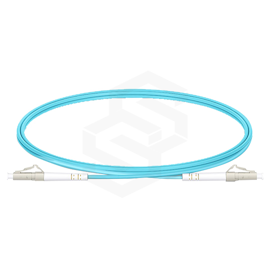 CABLE PATCHCORD FIBRA ÓPTICA LC/UPC - LC/UPC OM3 MULTIMODO SIMPLEX 3MM CHAQUETA LSZH AQUA 5 MTS