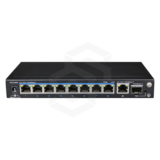 Switch POE 8 PUERTOS POE 10/100/1000 MBPS + 1 10/100/1000 Mbps + 1 SFP 120W