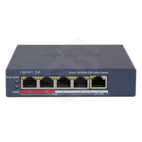 SWITCH POE 4 CH 10/100MB + 1 10/100MB 45W