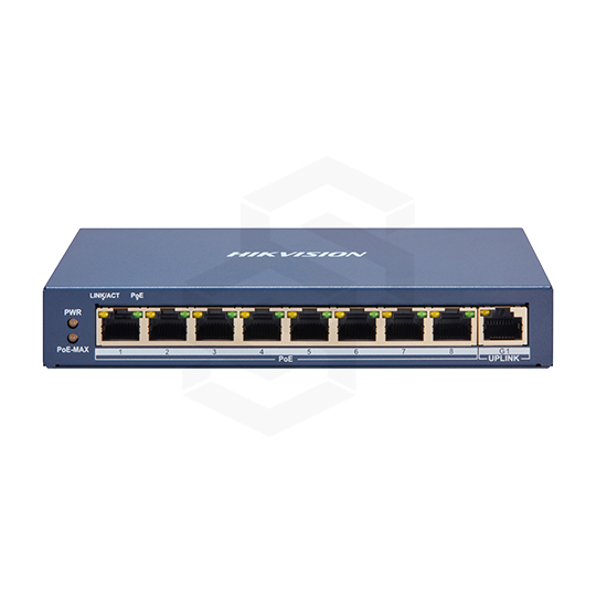 SWITCH POE 8 CH 10/100MB + 1 10/100MB 60W