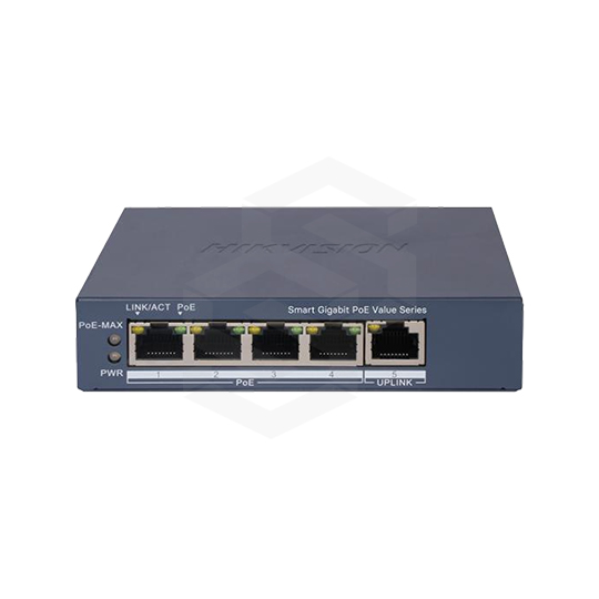 SWITCH POE 4 CH + 1 CH 10/100/1000MB 45W