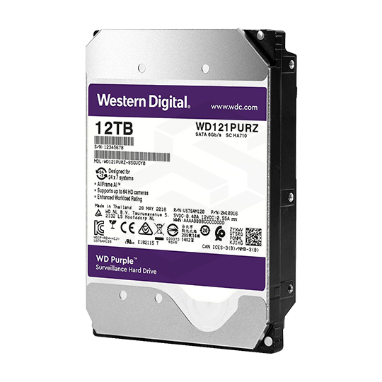 DISCO DURO 12TB ESPECIAL DVR WD PURPLE