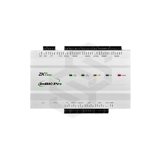 Modulo De Control De Acceso Para 2 PuertUnidad De Control Ip Para 2 PuertasLectoras Soportadas: 8 (4 Rs-485, 4 Wiegand 26-Bit)6 Entradas, 4 Salidas20.000 Huellas, 60.000 Tarjetas, 100.000 Eventos,Tcp/IpDim:184×35×105Mm