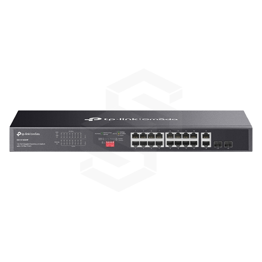 SWITCH 18 PUERTOS, 16 POE+ GIGABIT + 2 NON-POE GIGABIT + 2 SFP GIGABIT NO-ADMINISTRABLE