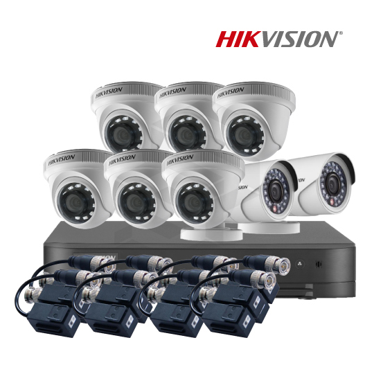 1 DS-7216HGHI-M1(C) + 2 DS-2CE16D0T-IRPF +6 DS-2CE56D0T-IRPF + 8 DS-1H18-A