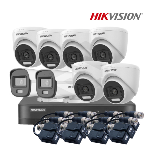 1 DS-7216HGHI-M1(C) +2 DS-2CE16D0T-LPFS + 6 DS-2CE76D0T-LPFS + 8 DS-1H18-A