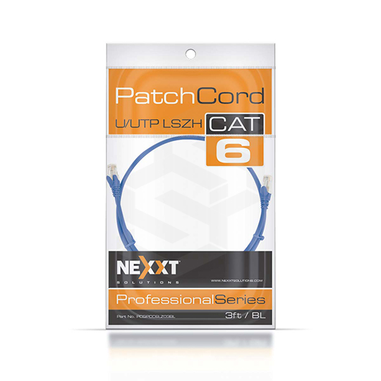 CABLE PATCH CORD CAT6 3 PIES AZUL