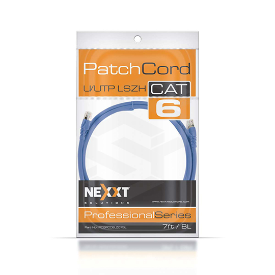 CABLE PATCH CORD CAT6 7 PIES AZUL