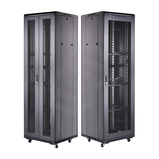 [XT-A36842] RACK CERRADO DE PISO 42UR NEGRO 600X800MM
