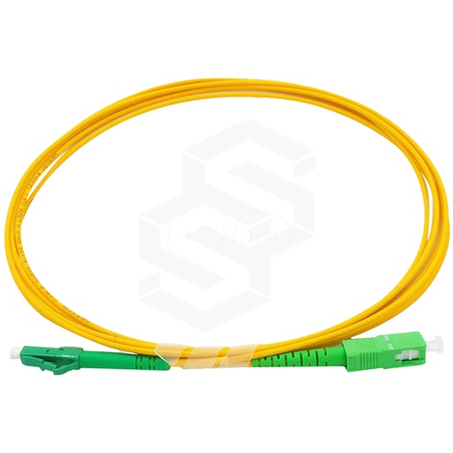[XT-PATALAS-2D-2MM-2M] CABLE PATCHCORD FIBRA ÓPTICA LC/APC - SC/APC G.652D MONOMODO SIMPLEX 2MM CHAQUEA AMARILLA LSZH 2 MTS