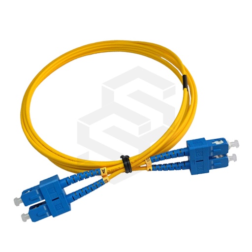 [XT-PATSC-2DDX2MM2M] CABLE PATCHCORD FIBRA ÓPTICA SC/UPC - SC/UPC, G.652D MONOMODO, DUPLEX, 2MM, CH AMARILLA LSZH, 2MTS