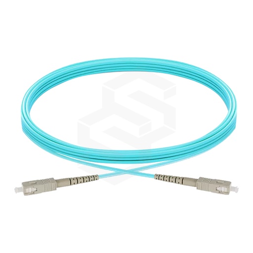 [XT-PATSC-OM3SX2MM2M] CABLE PATCHCORD FIBRA ÓPTICA SC/UPC - SC/UPC, OM3 MULTIMODO, SIMPLEX, 2MM, CHAQUETA LSZH AQUA, 2 MTS
