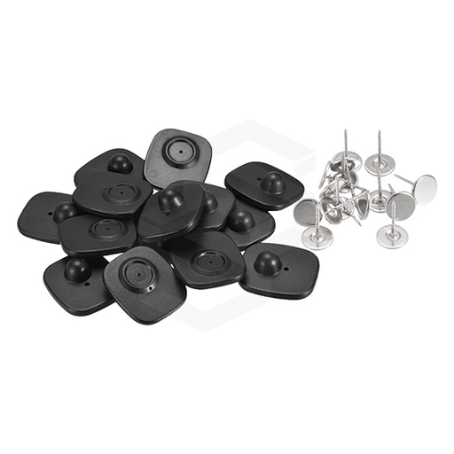 [ZK-PACKX50-RFTAG2] PAQUETE DE 50 TAGS ETIQUETA DURA PLASTICA CON PIN RF