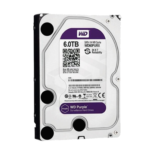 [HDD-6TB-DVRWD] DISCO DURO 6TB ESPECIAL DVR WD PURPLE
