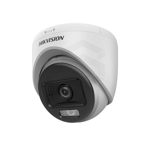 [DS-2CE70DF0T-LPFS] DOMO SELLADO PLASTICO HD-TVI 1080P IR 10-20M CON AUDIO Y LUZ HIBRIDA COLOR VU