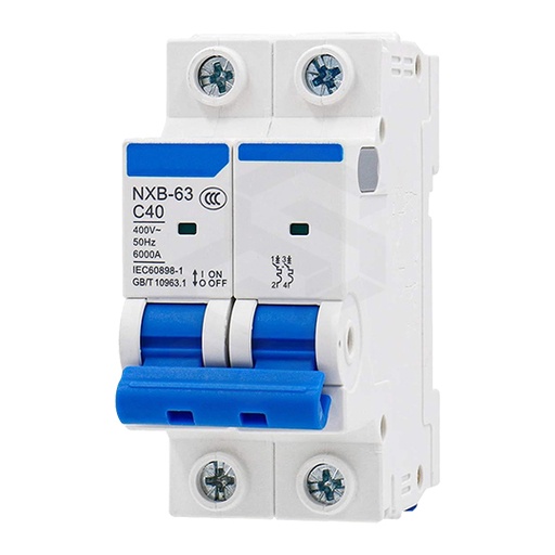 [DS-NXB-63-C10-2P] BREAKER 2 POLOS 10AMP PARA BARRERA VEHICULAR HIKVISION