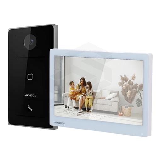 [DS-KIS608] KIT DE VIDEO PORTERO IP 1 DS-KV6133-WME1 + 1 DS-KH6350-WTE1 + 1 32GB TF card HIKVISION