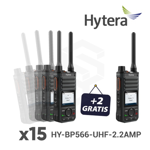 [COMBO-HY3] 15 HY-BP566-UHF-2.2AMP + 2 GRATIS HY-BP566-UHF-2.2AMP