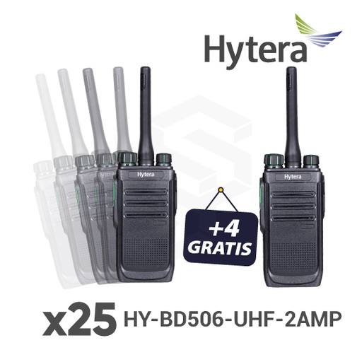 [COMBO-HY6] 25 HY-BD506-UHF-2AMP + 4 GRATIS HY-BD506-UHF-2AMP