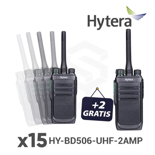 [COMBO-HY7] 15 HY-BD506-UHF-2AMP + 2 GRATIS HY-BD506-UHF-2AMP