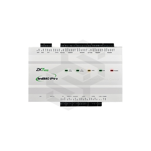 [ZK-INBIO260PRO] Modulo De Control De Acceso Para 2 PuertUnidad De Control Ip Para 2 PuertasLectoras Soportadas: 8 (4 Rs-485, 4 Wiegand 26-Bit)6 Entradas, 4 Salidas20.000 Huellas, 60.000 Tarjetas, 100.000 Eventos,Tcp/IpDim:184×35×105Mm