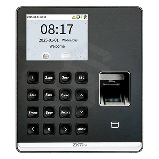 [ZK-SENSEFP-M1-B] TERMINAL BIOMETRICO TIEMPO Y ASISTENCIA, HUELLA Y PROXIMIDAD BLACK