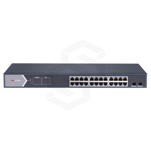 [DS-3E1526P-SI] SWITCH POE 24 CH 10/100/1000MB + 2 FIBRA GIGABITE 400W