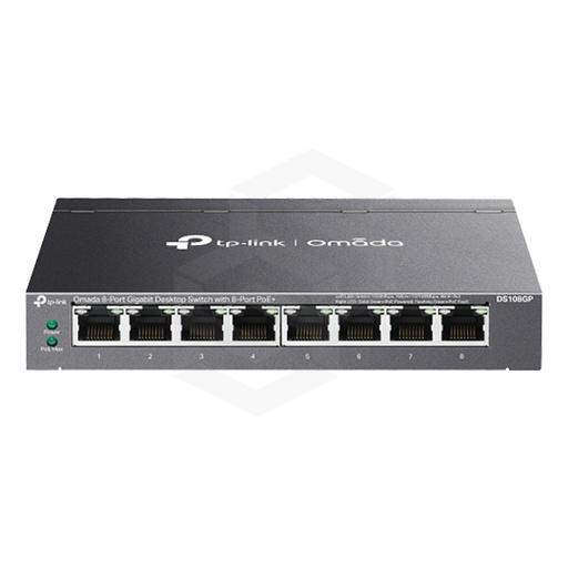 [DS-DS108GP] SWITCH 8 PUERTOS POE+ GIGABIT NO-ADMINISTRABLE