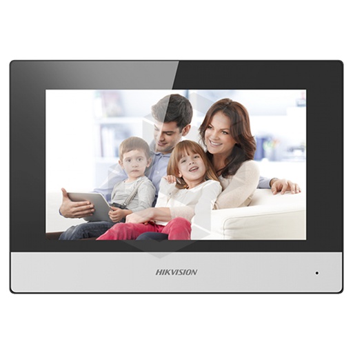 [DS-KH6320-WTE1] Pantalla Touch Para Videoportero De Edificios Tcp/Ip 2Ch AlarmaPantalla Táctil De Colores 7 (1024 × 600)Poe, Wifi, Ip65Micrófono Omnidireccional, Altavoz IncorporadoSupresión De Ruido Y Cancelación De EcoDim.: 200×140×15,1Mm