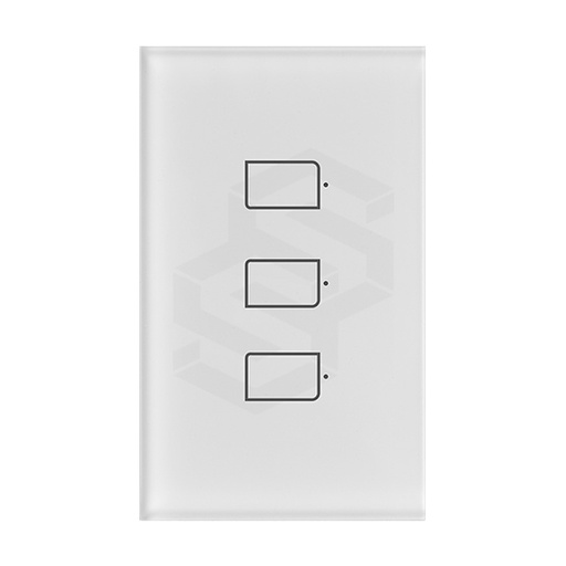 [BR-TC2S-3] INTERRUPTOR DE LUZ 3 CH POR RF