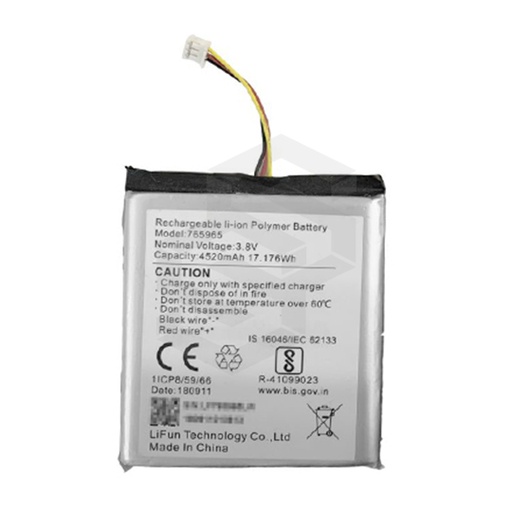 [DS-PA-BATTERY] BATERIA PARA PANEL DE ALARMA HIKVISION DS-PWA32