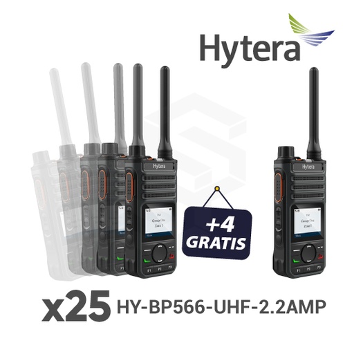 [COMBO-HY2] 25 HY-BP566-UHF-2.2AMP + 4 GRATIS HY-BP566-UHF-2.2AMP