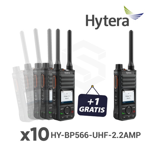 [COMBO-HY9] 10 HY-BP566-UHF-2.2AMP + 1 GRATIS HY-BP566-UHF-2.2AMP