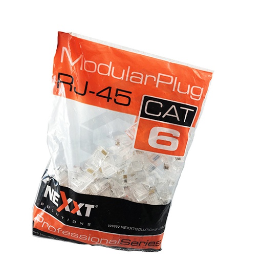 [NEXT-CONCAT6X100] FUNDA DE 100 CONECTORES RJ45 CAT6
